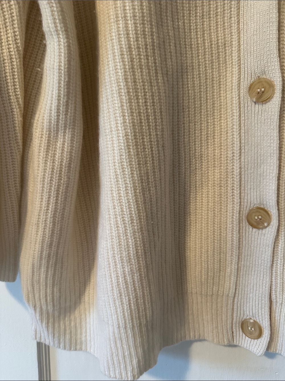 NWT Jenni Kayne Cashmere Cocoon Cardigan Size M ivory - Picture 4 of 13